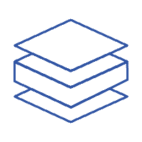image of a square with a thinner square on the top and bottom of middle, thicker square