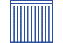 Walk-through plastic strip curtain icon